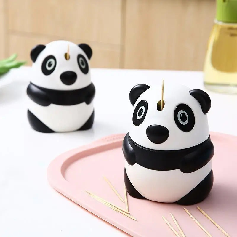 Cute Panda Automatic Toothpick Holder Box – Fun Table Decor Toothpick Holder Babs