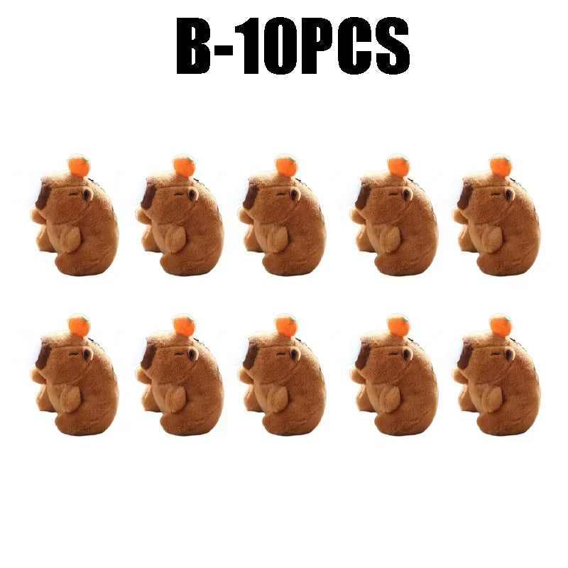 Cute Capybara Plush Keychain – Bubble Pop & Tail Wag Plush Keychain Toy Babs B-10PCS