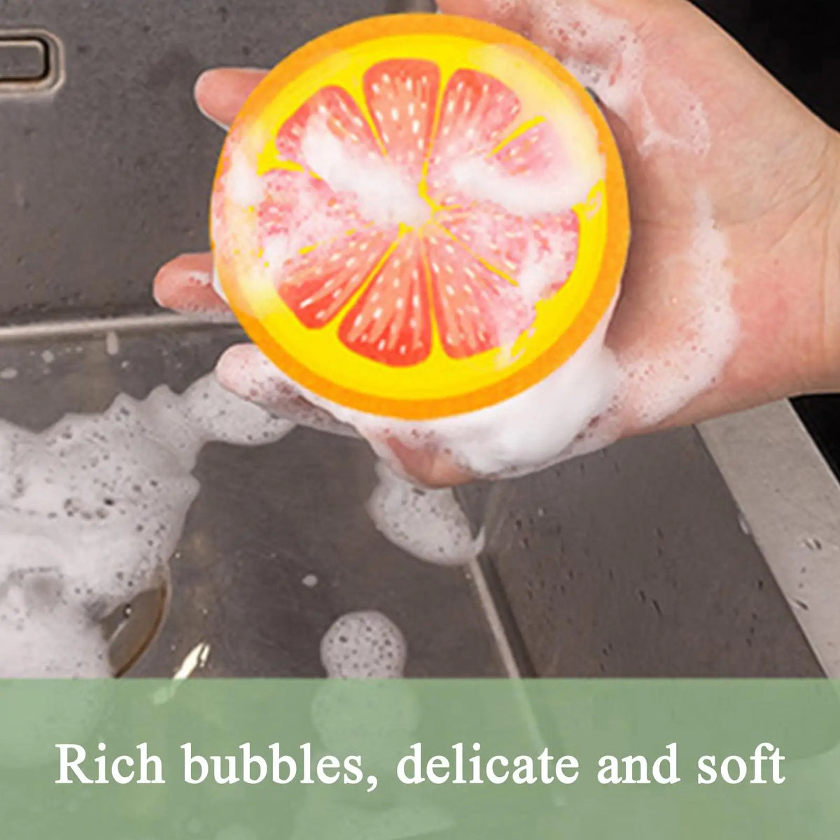 Fruit-Shaped Dish Sponges – Cute Reusable Kitchen Scrubbers Kitchen Dish Sponge Babs