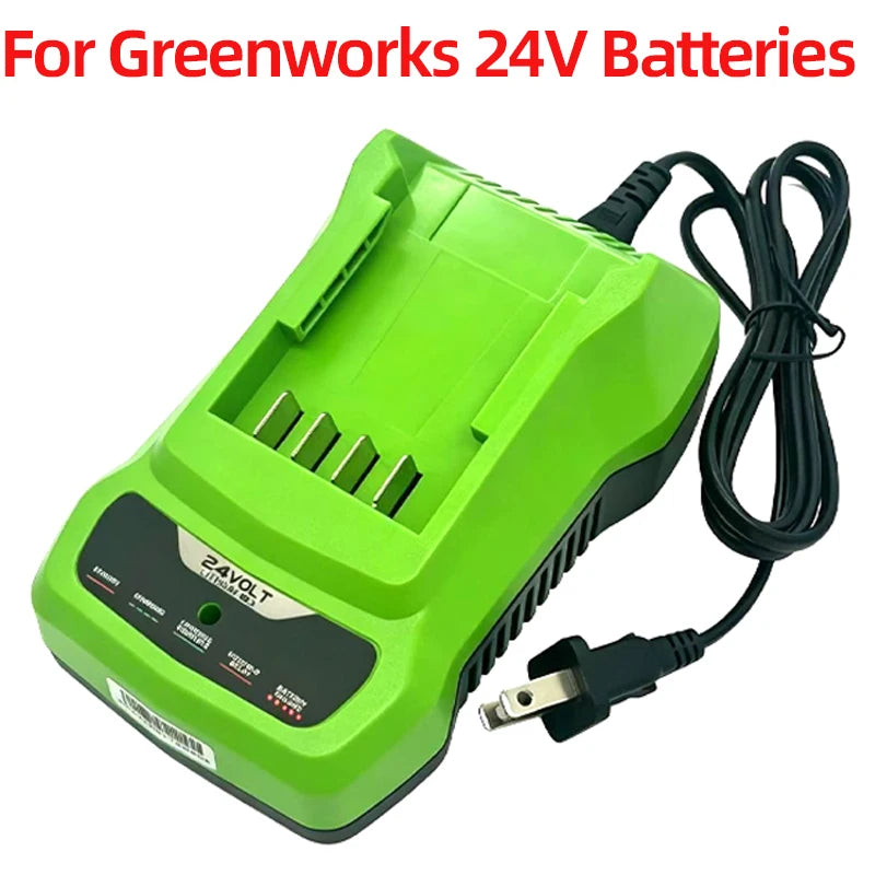 24V Fast Charger for Greenworks BAG708 29842 Lithium-Ion Batteries Battery Charger Babs