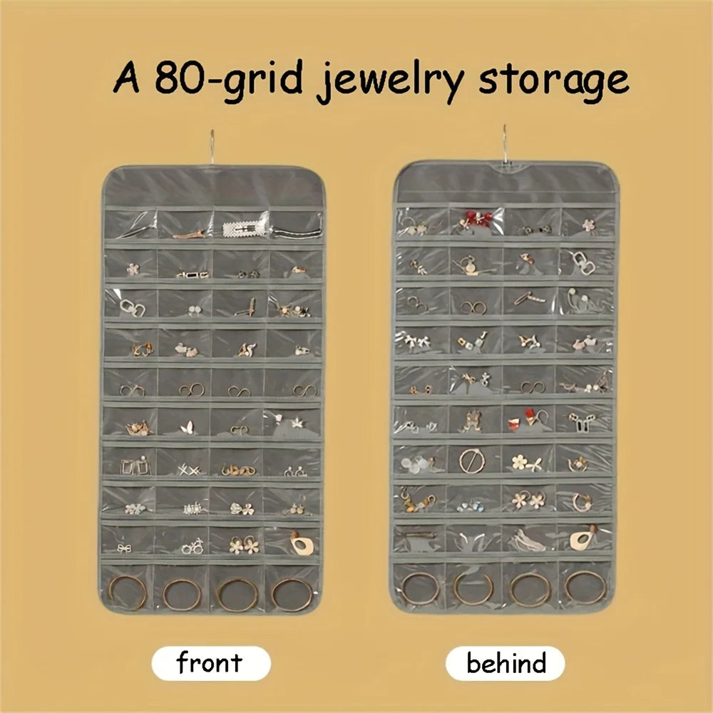 Double-Sided Hanging Jewelry Storage Bag – Foldable Organizer Jewelry Storage Bag Babs