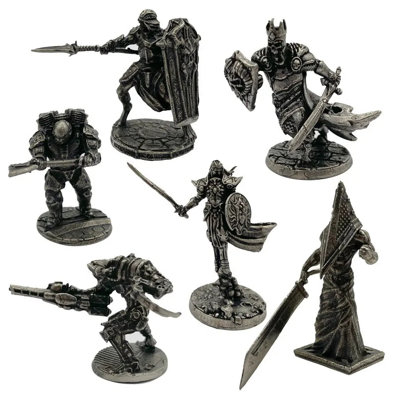 Bronze Samurai Demon Soldier Figure | Tabletop Game Ornament Collectible Figurine Babs