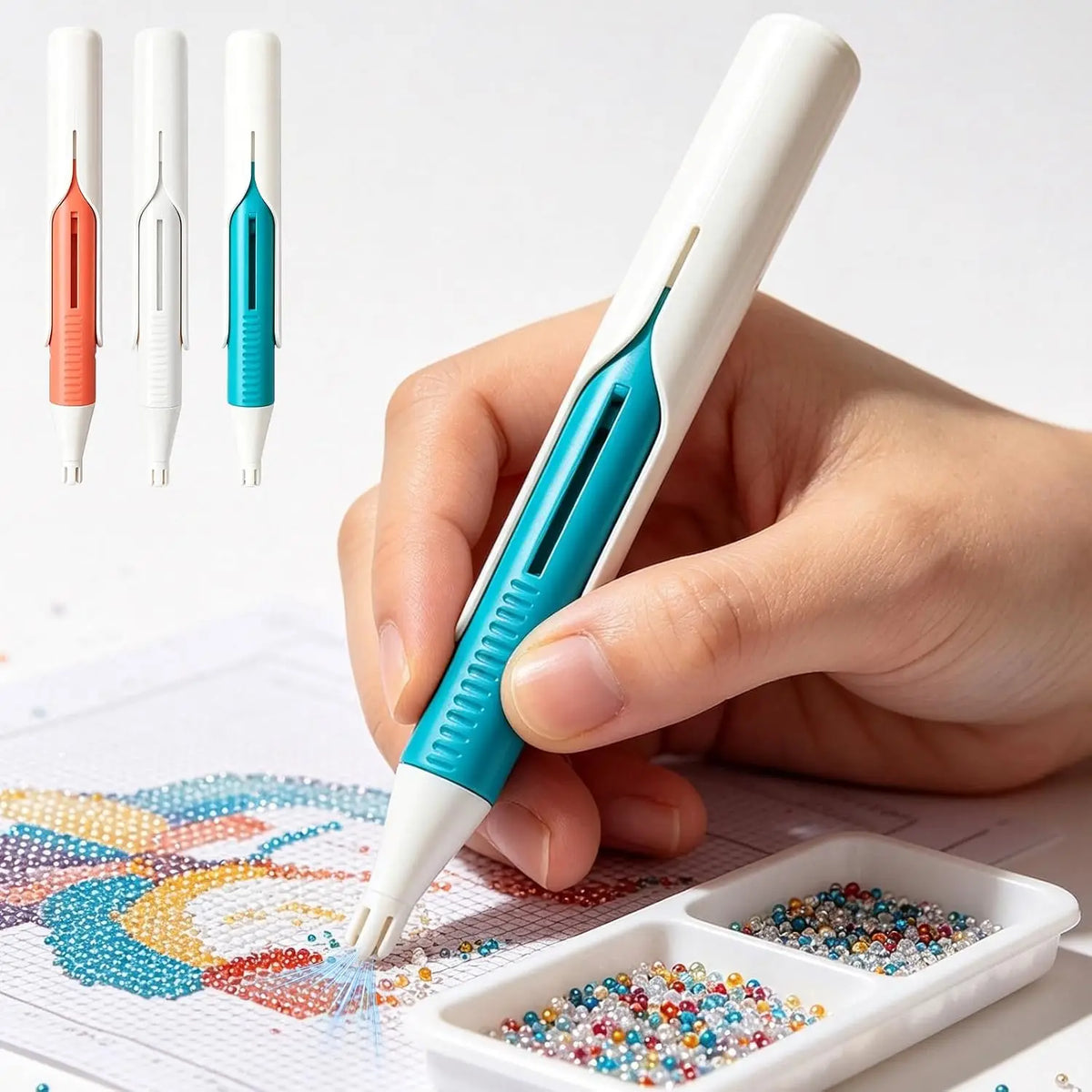 Automatic Diamond Painting Pen & Bead Dispenser – 2.8mm Drills Diamond Painting Tool Babs Blue