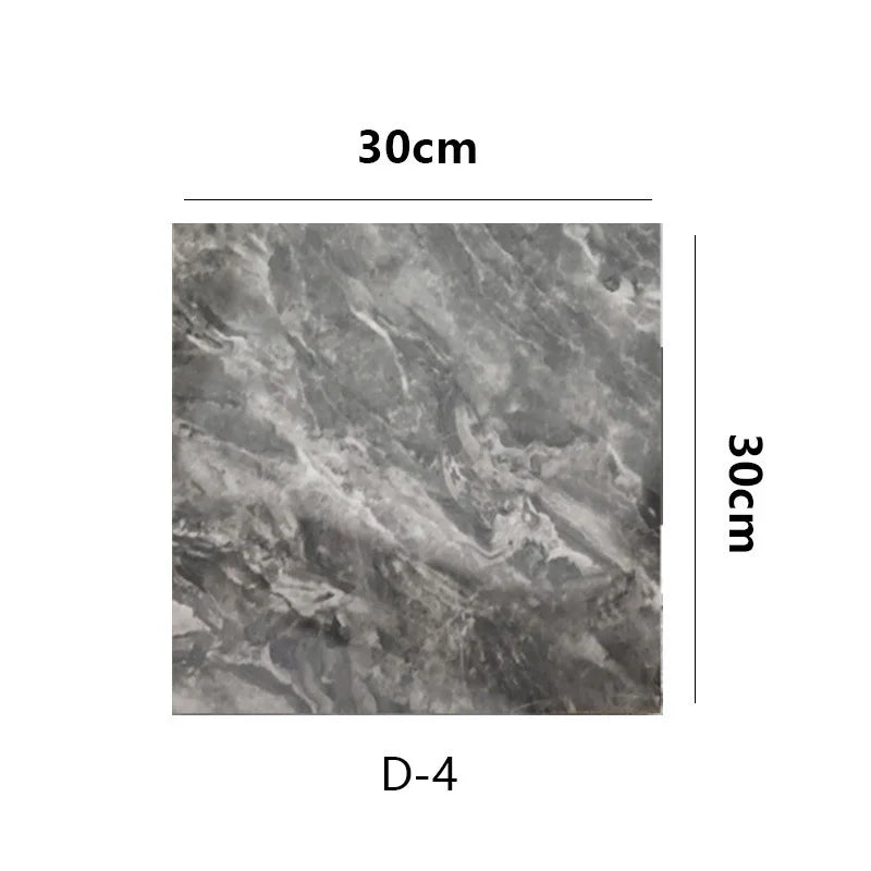 10pcs Self-Adhesive Marble PVC Tile Wall Stickers 30×30cm