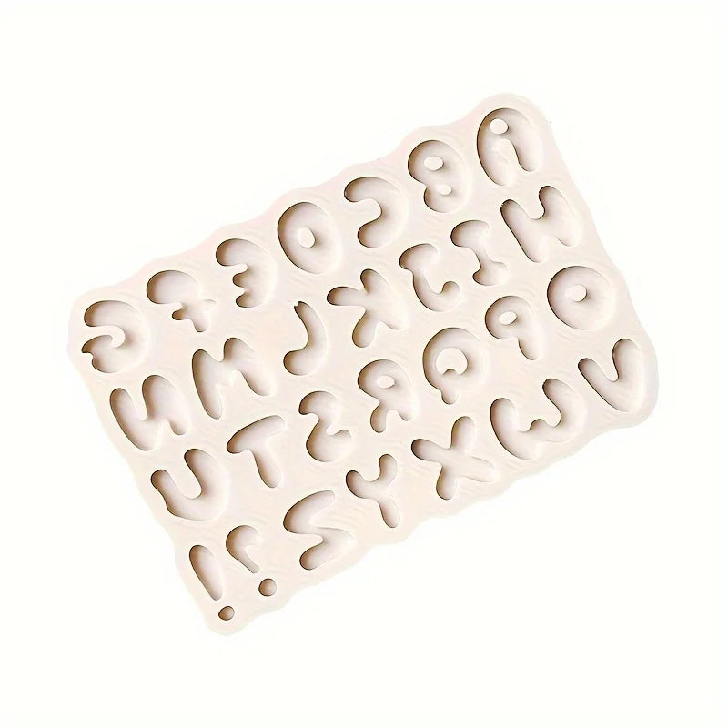 Alphanumeric Fondant Silicone Mold – 3D Letters & Numbers Fondant Silicone Mold Babs 1pc
