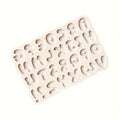 Alphanumeric Fondant Silicone Mold – 3D Letters & Numbers Fondant Silicone Mold Babs 1pc