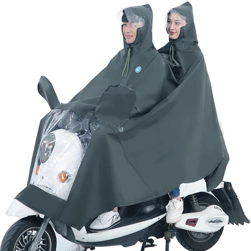 Waterproof Motorcycle Rain Poncho Jacket – Unisex Windbreaker Motorcycle Rain Poncho Babs E 5XL