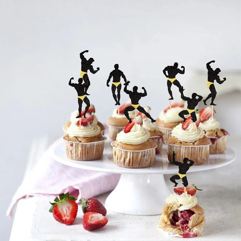 12pcs Bachelorette Party Cupcake Toppers – Hen Night Cake Picks Party Cupcake Toppers Babs