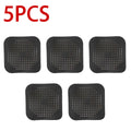 Silicone Shower Drain Hair Catcher & Sink Strainer Filter Drain Hair Strainer Babs 5pcs 3-Black