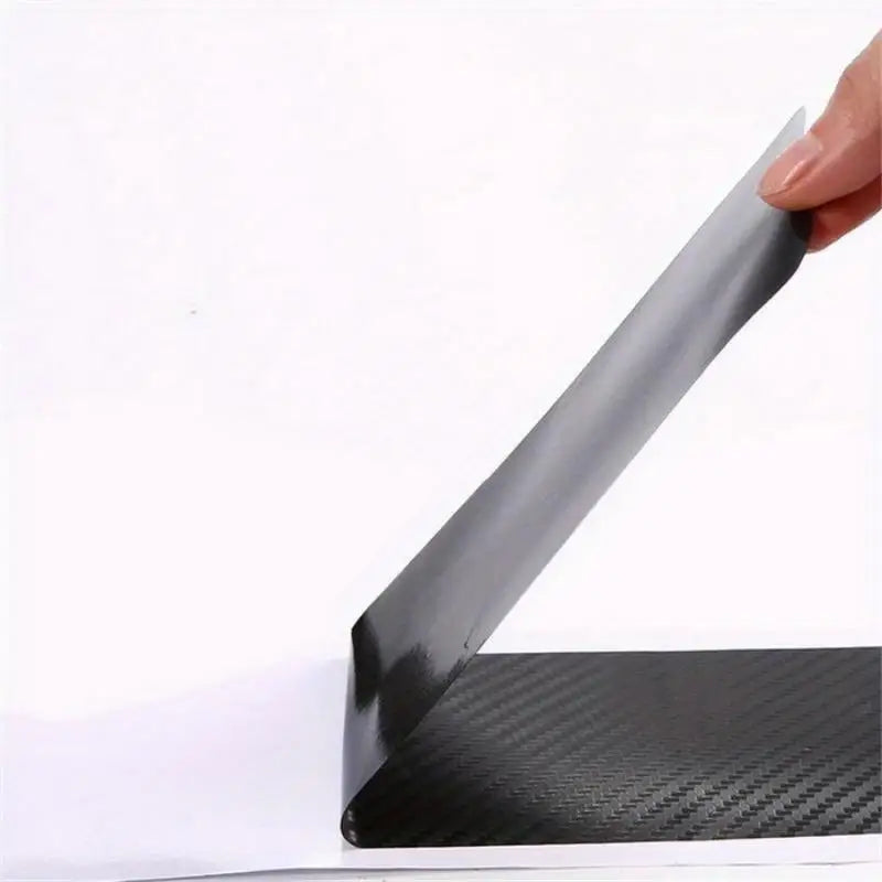 4pcs Carbon Fiber Car Door Sill Strips – Anti-Scratch Decals Car Door Decals Babs