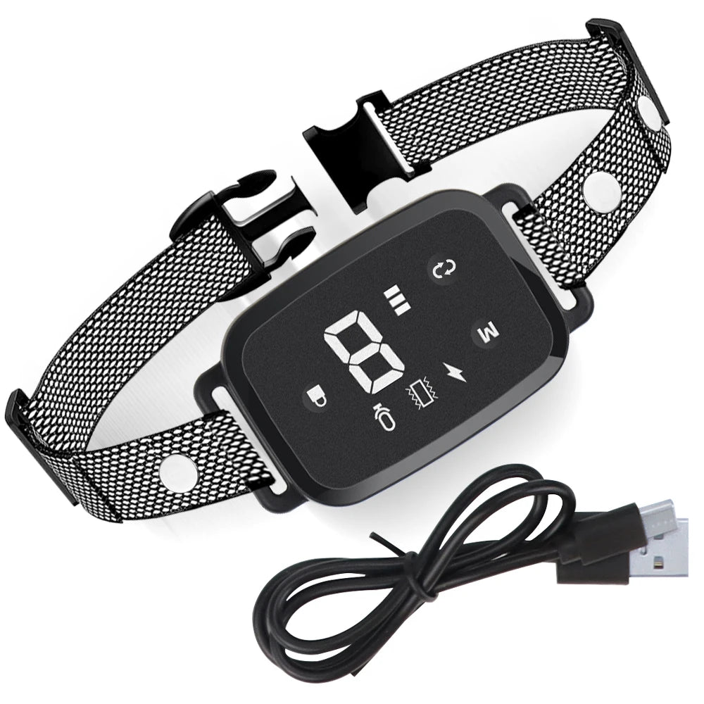 Smart Anti-Bark Dog Collar – HD Display, Waterproof & Rechargeable Anti-Bark Dog Collar Babs