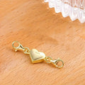 Heart Magnetic Necklace Clasp – Lobster Jewelry Connector Jewelry Clasp Connector Babs Golden