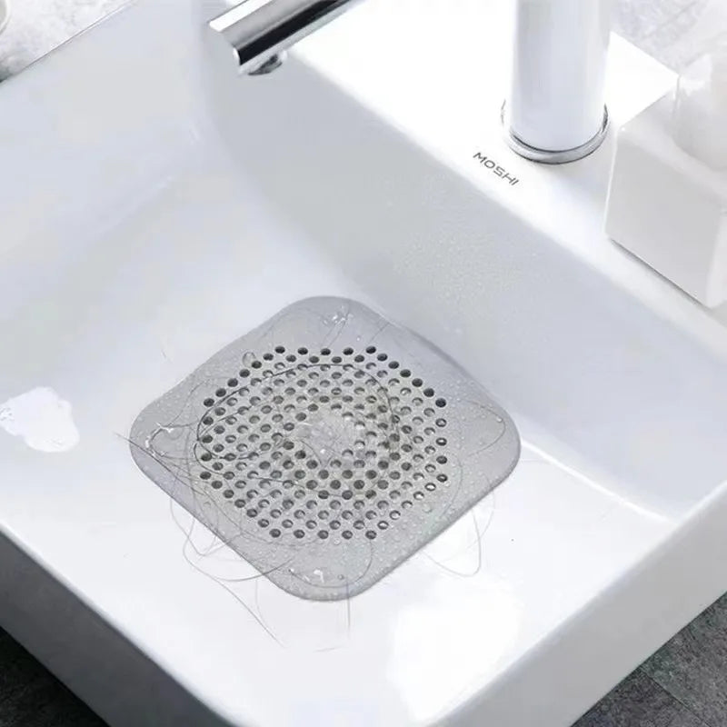 Silicone Shower Drain Hair Catcher & Sink Strainer Filter Drain Hair Strainer Babs