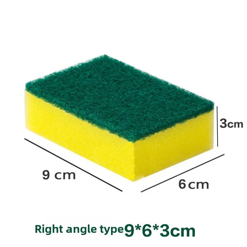 Dual-Sided High Density Kitchen Dish Scrub Sponge Block Kitchen Scrub Sponge Babs green-50PCS 1