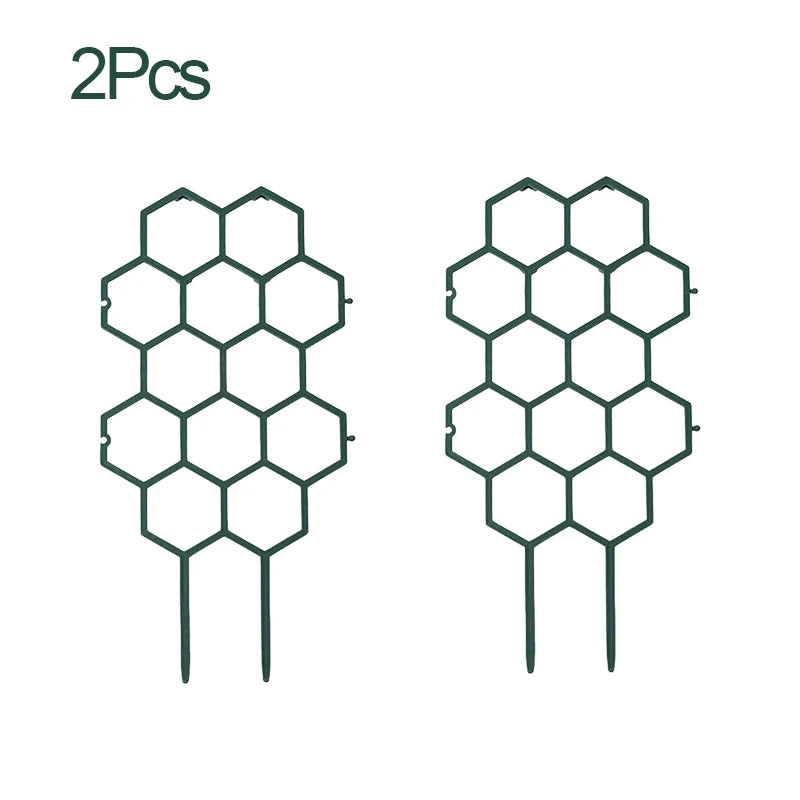 Honeycomb Plant Trellis – Plastic Climbing Frame for Vines Plant Trellis Stake Babs 2Pcs