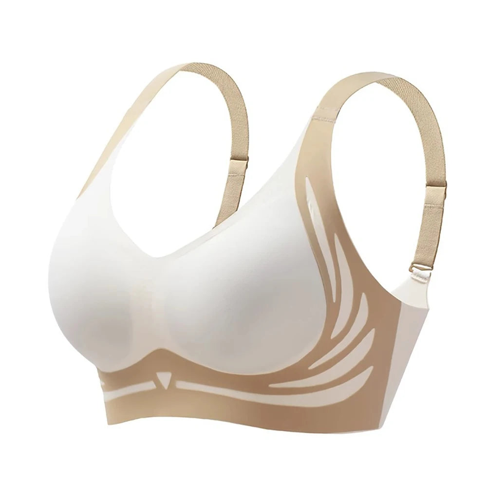 Women's Wireless Push-Up Bra – Seamless & Wire-Free Wireless Push-Up Bra Babs Beige M
