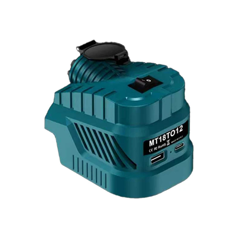 Makita 18V to 12V Converter – USB, Type-C & Cigarette Lighter Battery Power Converter Babs MT18TO12