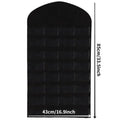 32-Pocket Hanging Jewelry Organizer – Closet Storage Bag Jewelry Hanging Organizer Babs Black