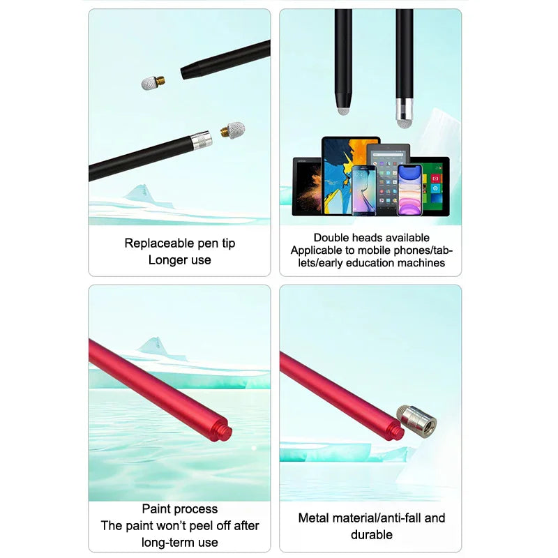 HUXUAN Double-Sided Capacitive Stylus – Universal Fit Capacitive Stylus Pen Babs