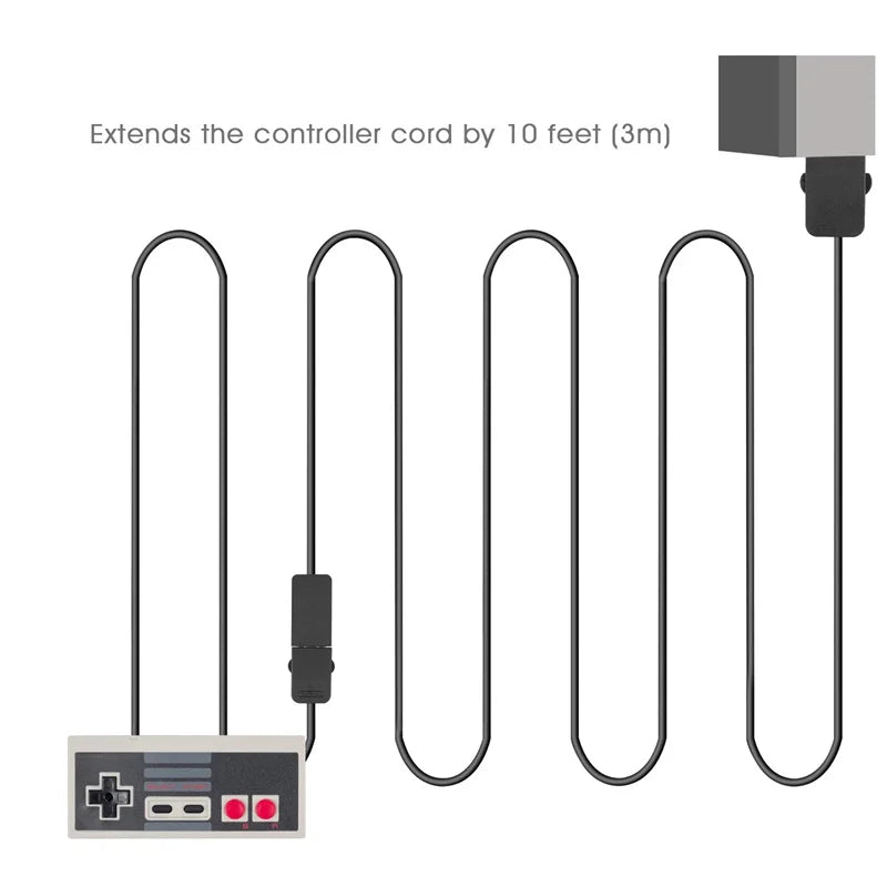 3M Extension Cable for NES Classic, SNES & Wii Controllers Controller Extension Cable Babs