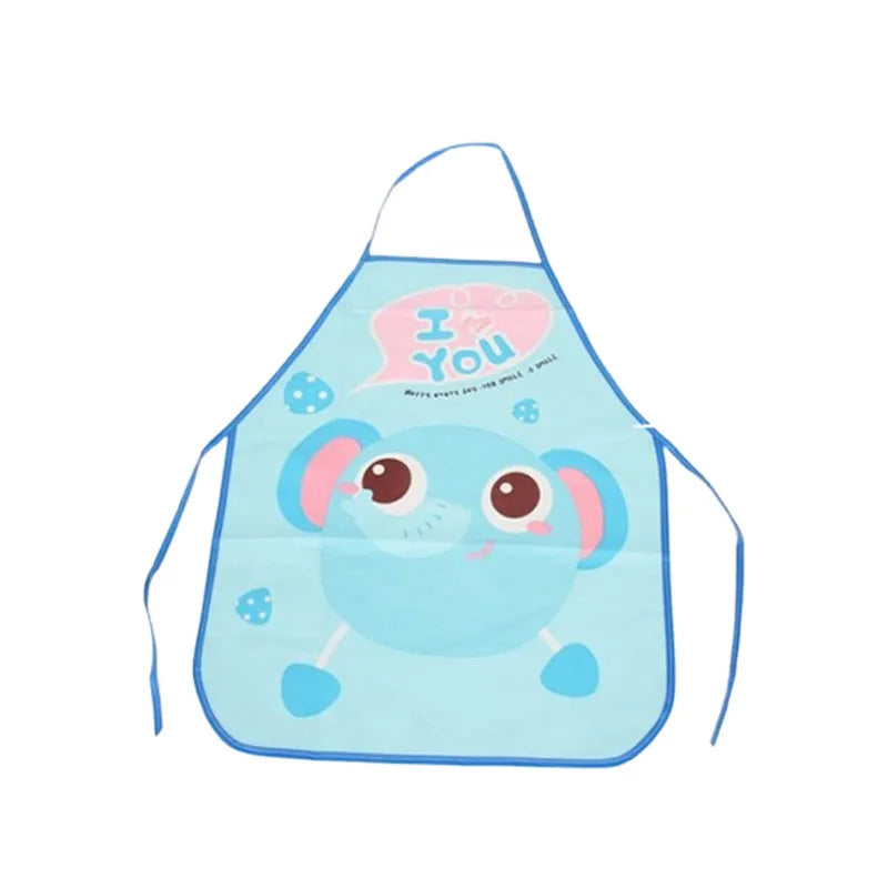 Kids Waterproof EVA Cartoon Smock Apron – Eating & Art Bib Kids Craft Apron Babs Blue