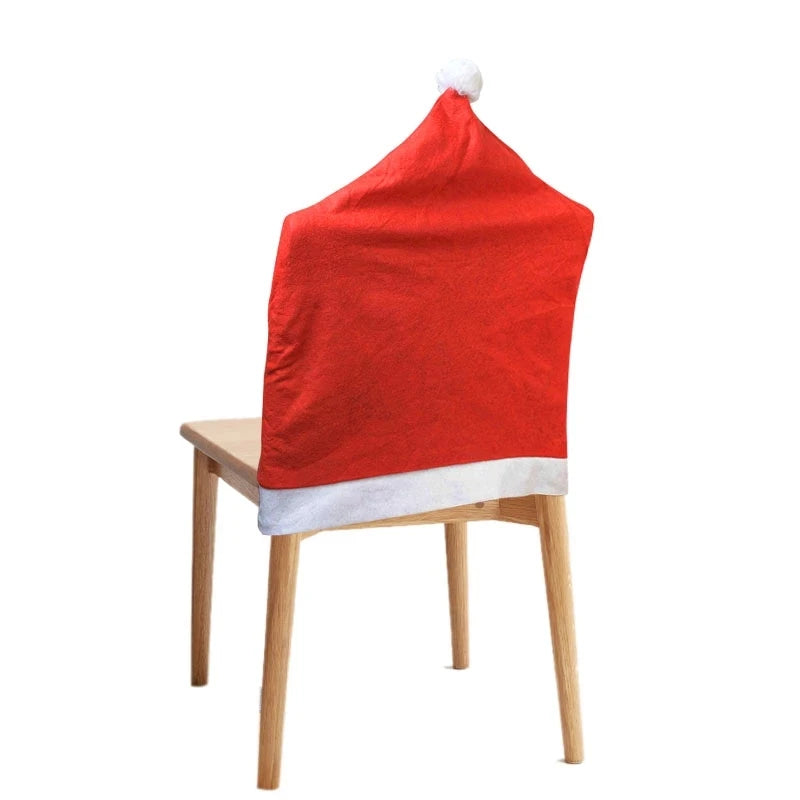 Christmas Chair Back Covers – Holiday Dinner Décor, 1-6 Pcs Holiday Chair Cover Babs