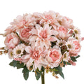 Silk Dahlia Rose Artificial Flowers – Wedding & Home Decor Artificial Flower Bouquet Babs color 3 1 piece