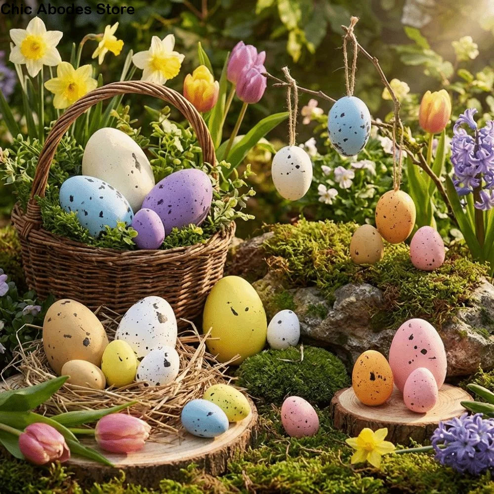 200Pcs Colorful Foam Easter Eggs – DIY Craft & Basket Filler Easter Craft Decoration Babs