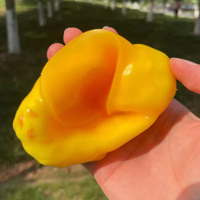 Caramel Pudding Squishy Fidget Ball – ASMR Sensory Squeeze Toy Squishy Fidget Toy Babs