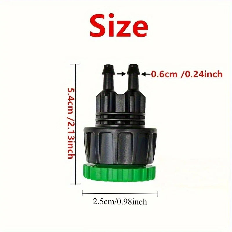 2pcs Drip Irrigation Hose Connectors & Garden Faucet Adapter Drip Irrigation Fittings Babs