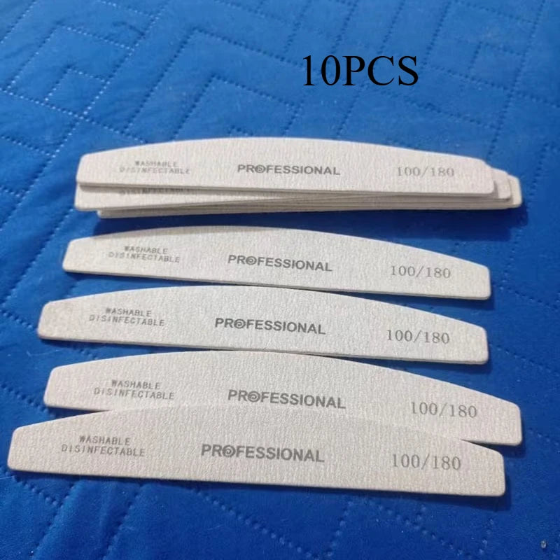 Professional Wooden Nail Files & Buffer Blocks – 10/25 Pack Nail Files & Buffers Babs 10PCS