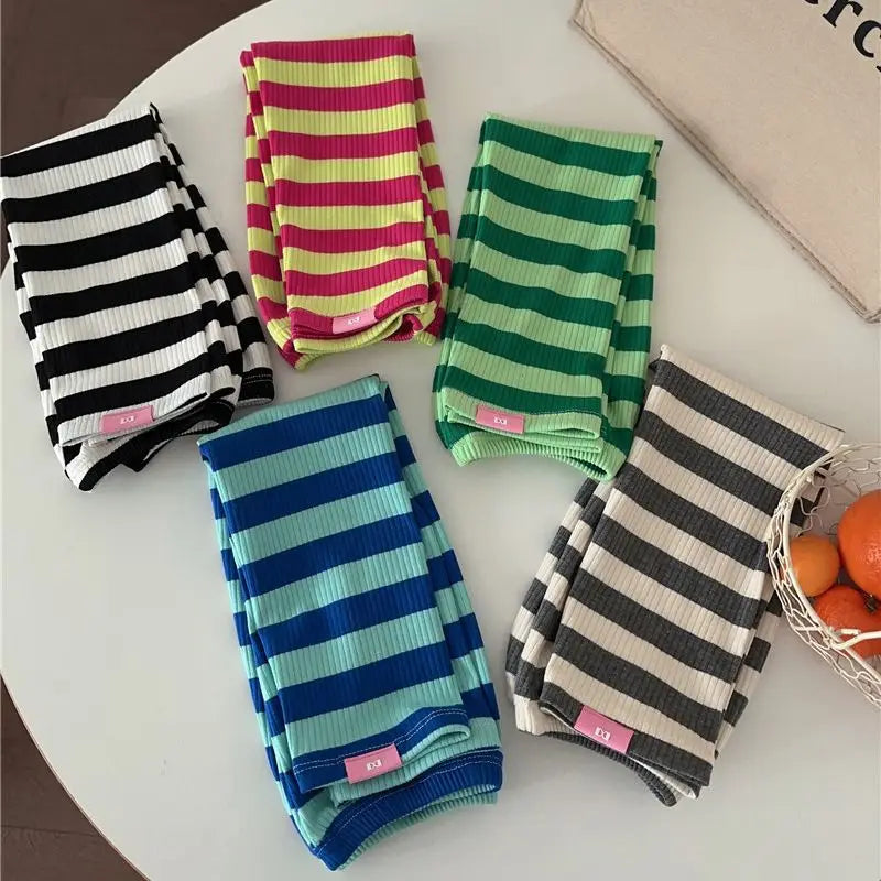 Striped UV Protection Arm Sleeves – Summer Sun Cover for Women UV Protection Arm Sleeves Babs
