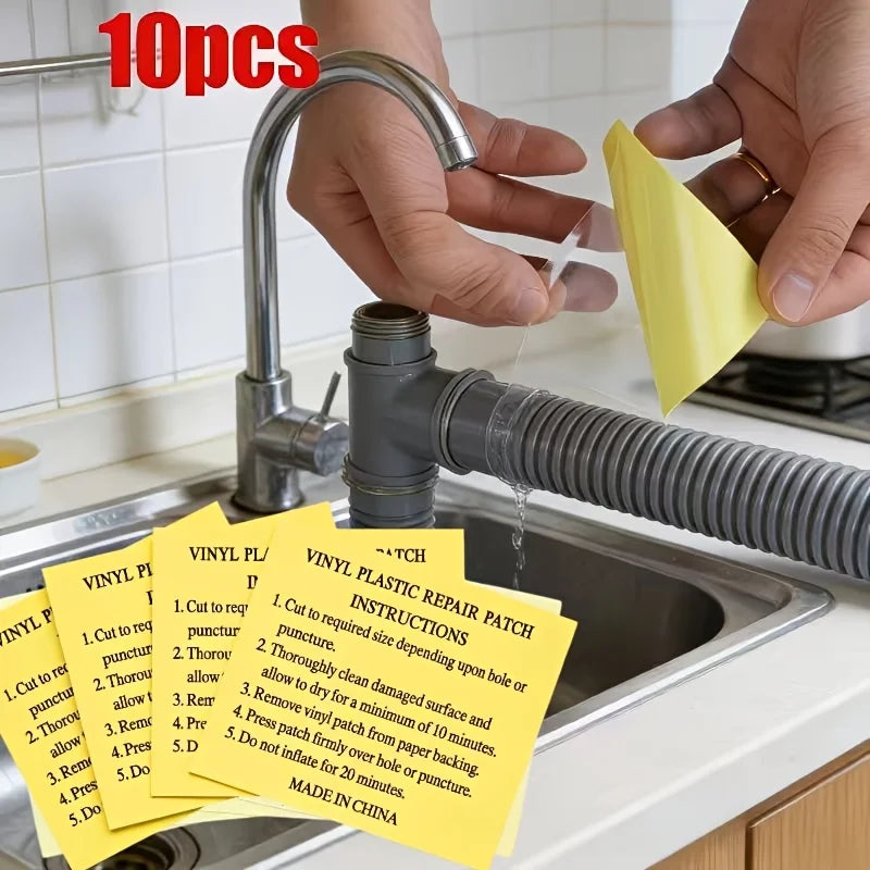 10Pcs Waterproof Vinyl Repair Patches – Pool, Tent & Inflatable Vinyl Repair Patches Babs 10pcs