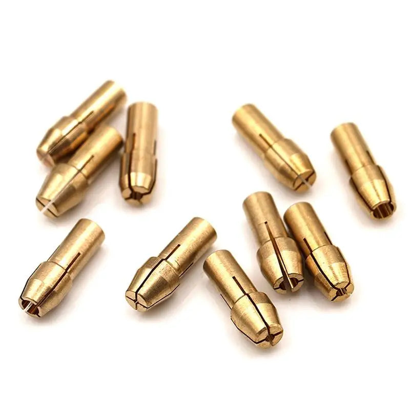 10Pcs Mini Drill Chuck Adapter 0.5–3.2mm Micro Collet Rotary Tool Drill Chuck Adapter Babs