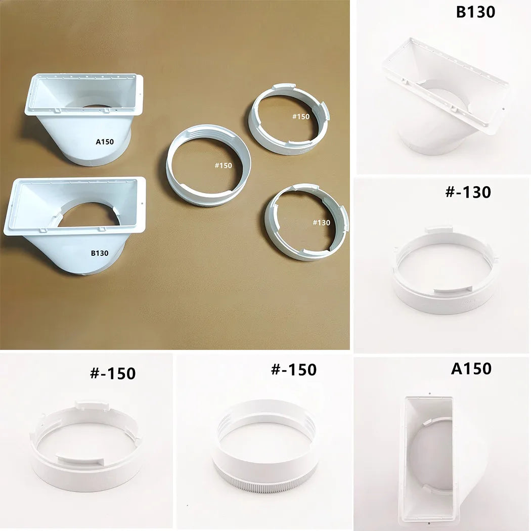 LEENKEA PP Exhaust Duct Connector for Haier Portable AC Hose AC Duct Connector Babs