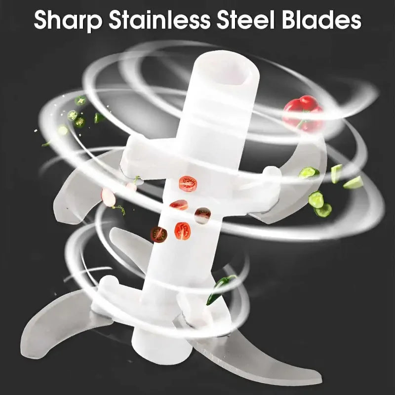 Manual Food Chopper & Garlic Press – 520/900ML Veggie Cutter Manual Food Chopper Babs