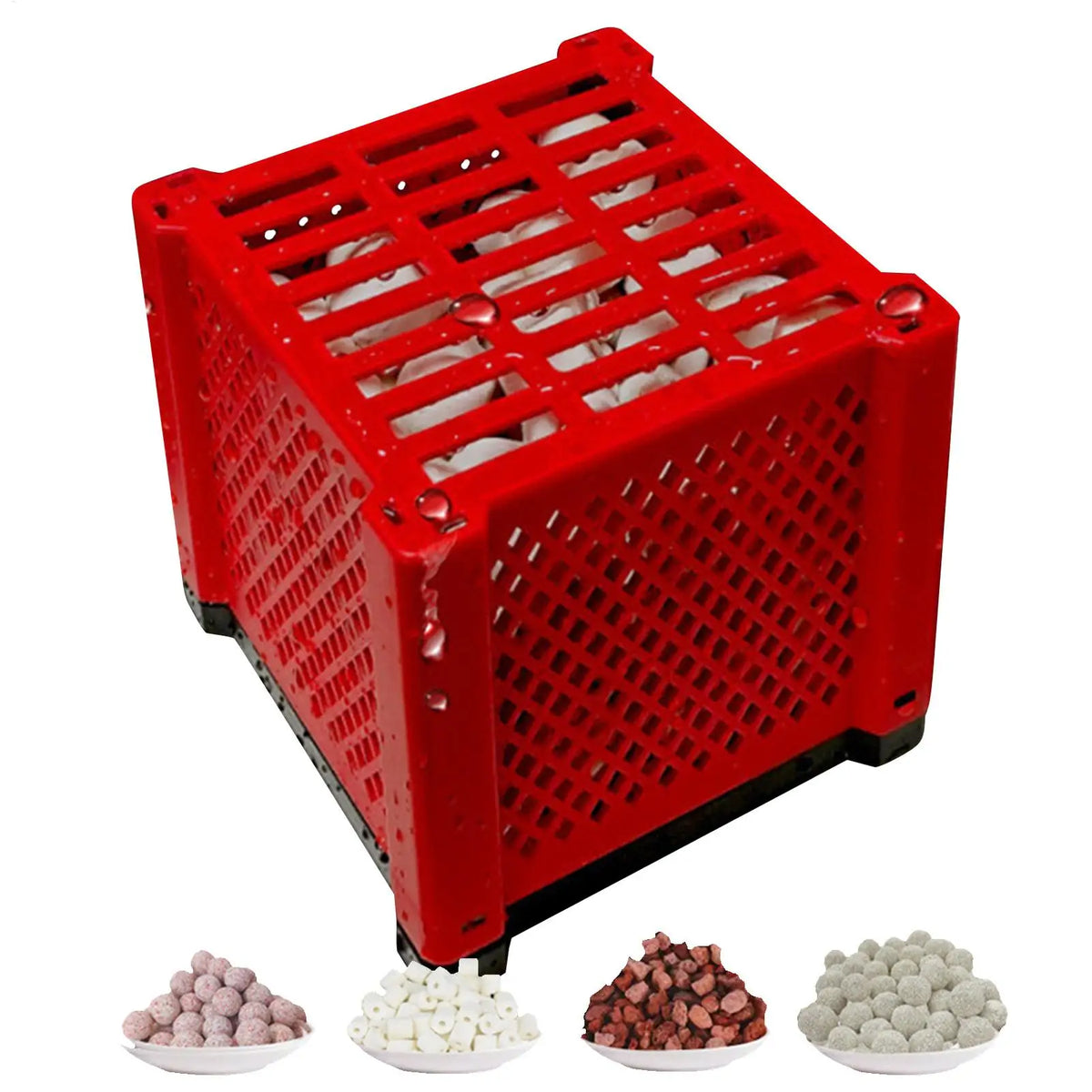 PVC Aquarium Cube Filter Media Storage Box – Fish Tank Accessory Aquarium Filter Box Babs