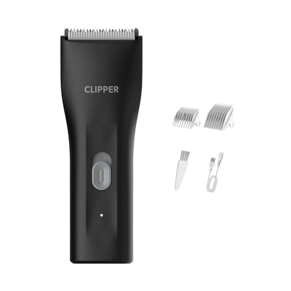 Silent USB Pet Hair Clippers – Waterproof Grooming Trimmer Pet Hair Clippers Babs Black