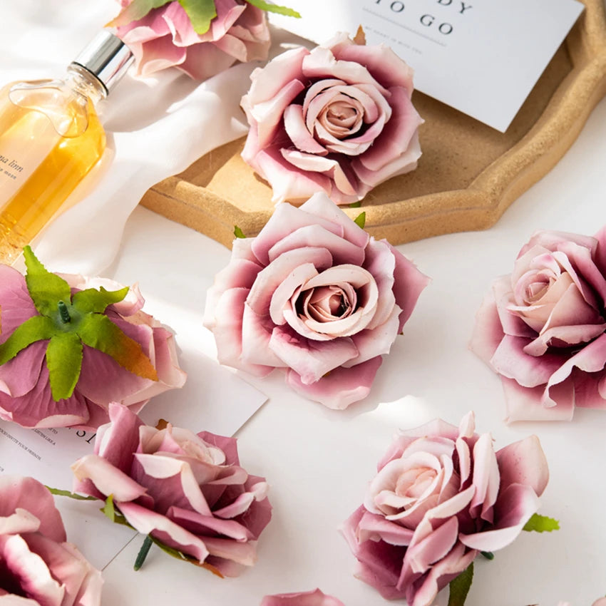 10cm Silk Rose Artificial Flowers – Wedding & Home Décor (10pcs) Artificial Silk Flowers Babs
