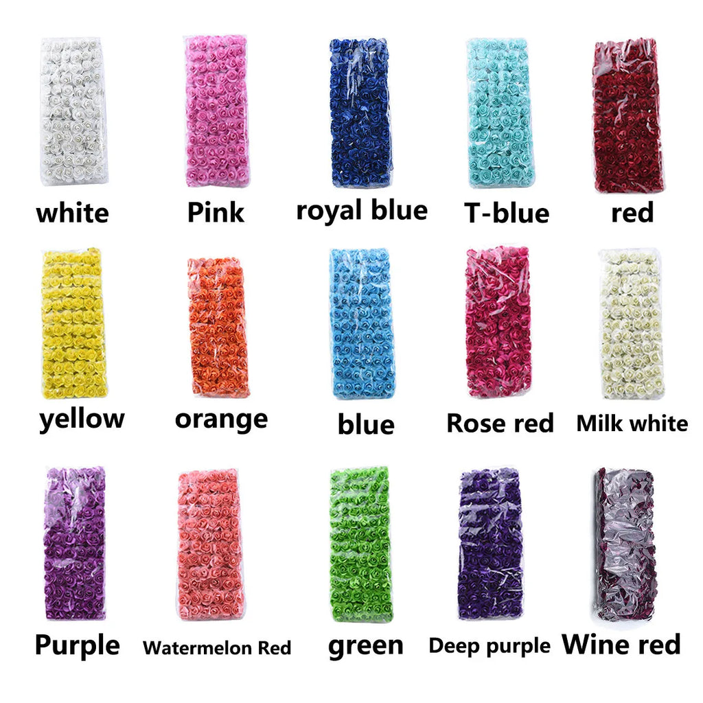 144pcs Paper Rose Artificial Flowers – UV Protection Wedding Décor Artificial Flowers Babs