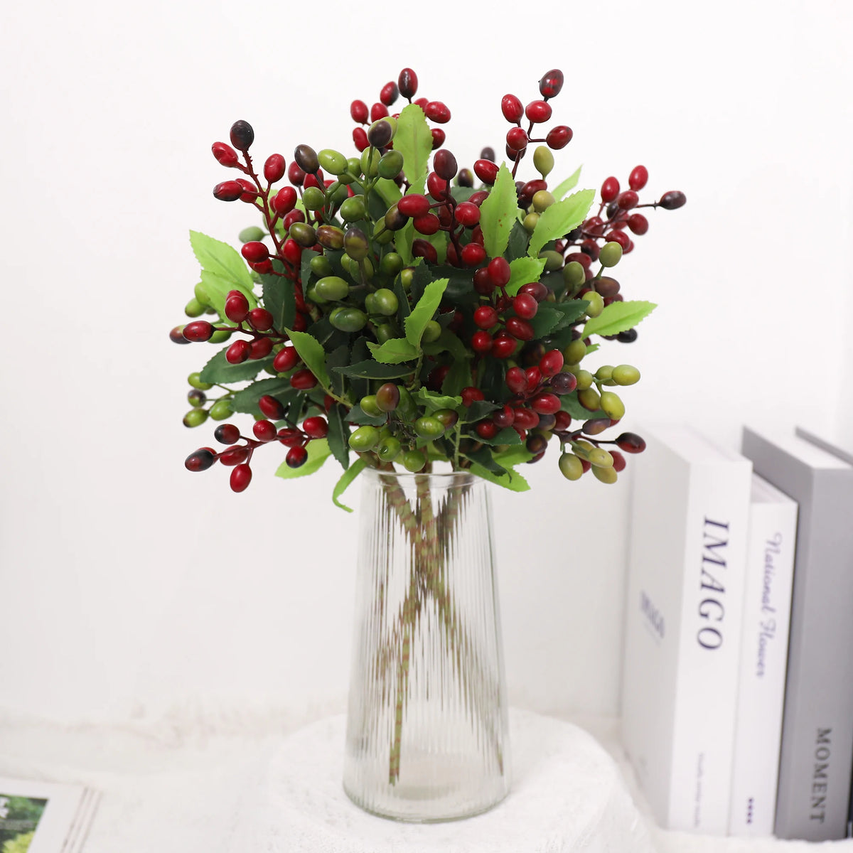 Berry Artificial Flower Branches – Christmas & Wedding Decor Artificial Flower Branch Babs