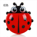 2pcs Ladybug Wall-Mounted Toothbrush Holder | No-Drill Organizer Toothbrush Holder Babs Red