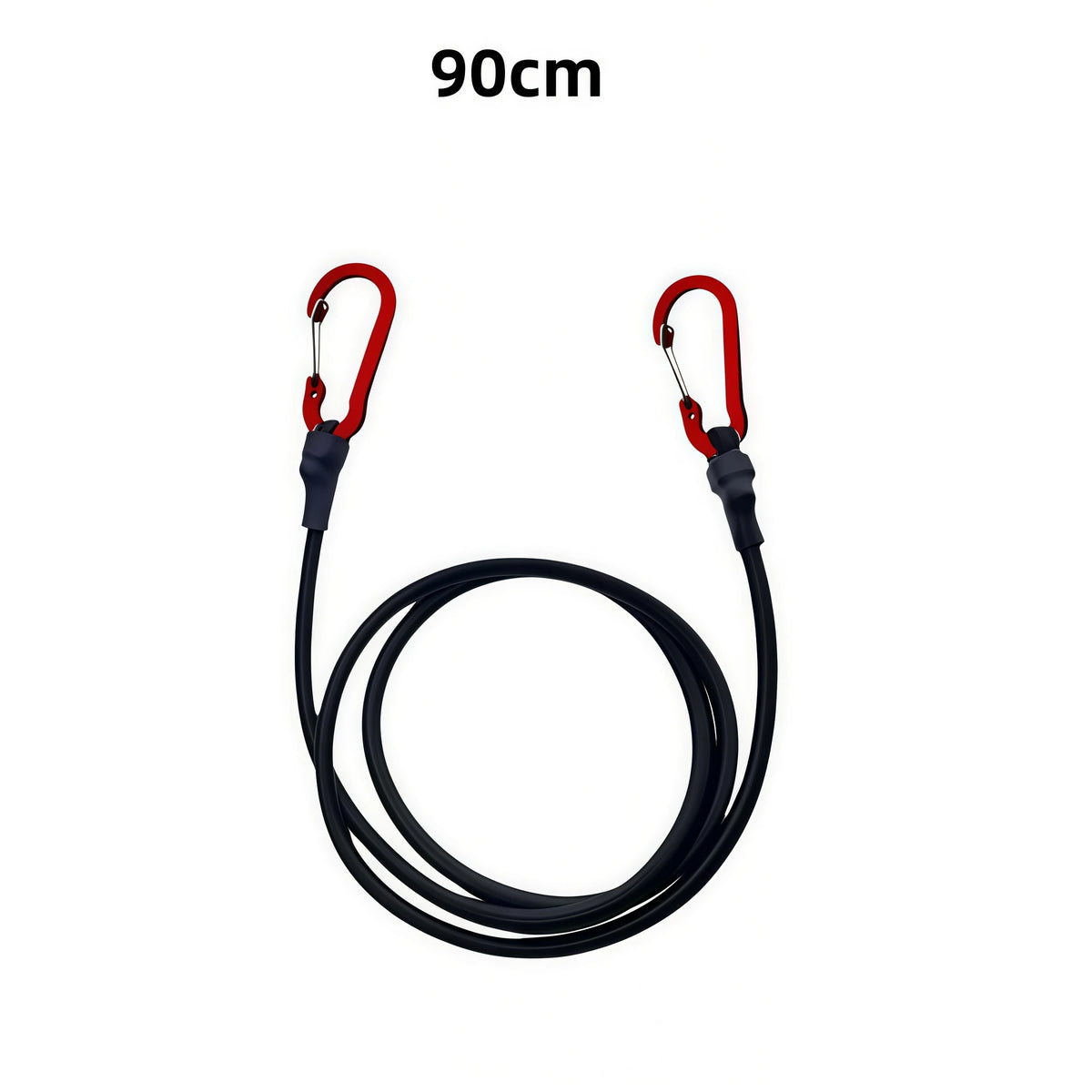 Heavy Duty Bungee Cord with Carabiner Hooks – Camping & Kayak Bungee Cord Babs 90cm