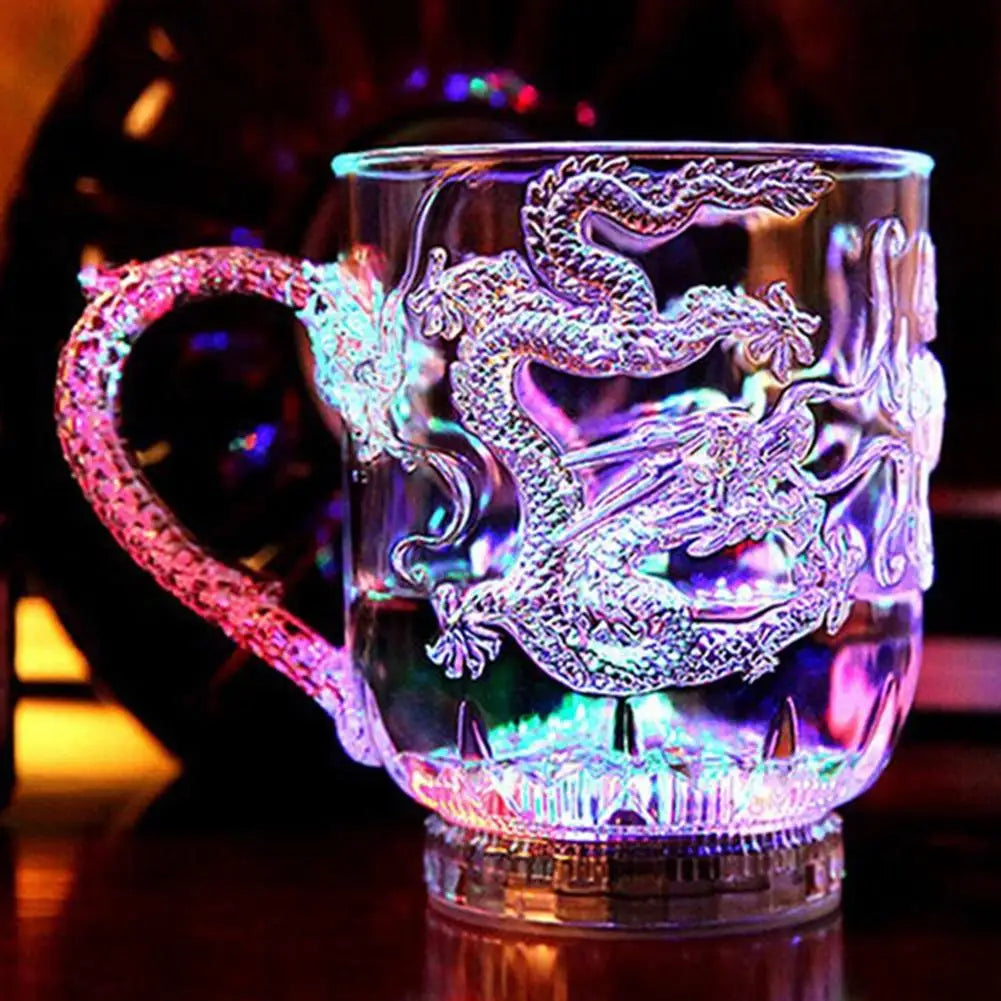 LED Color Changing Dragon Cup – Water Activated Light-Up Light-Up Drinkware Babs Transparent 1pcs
