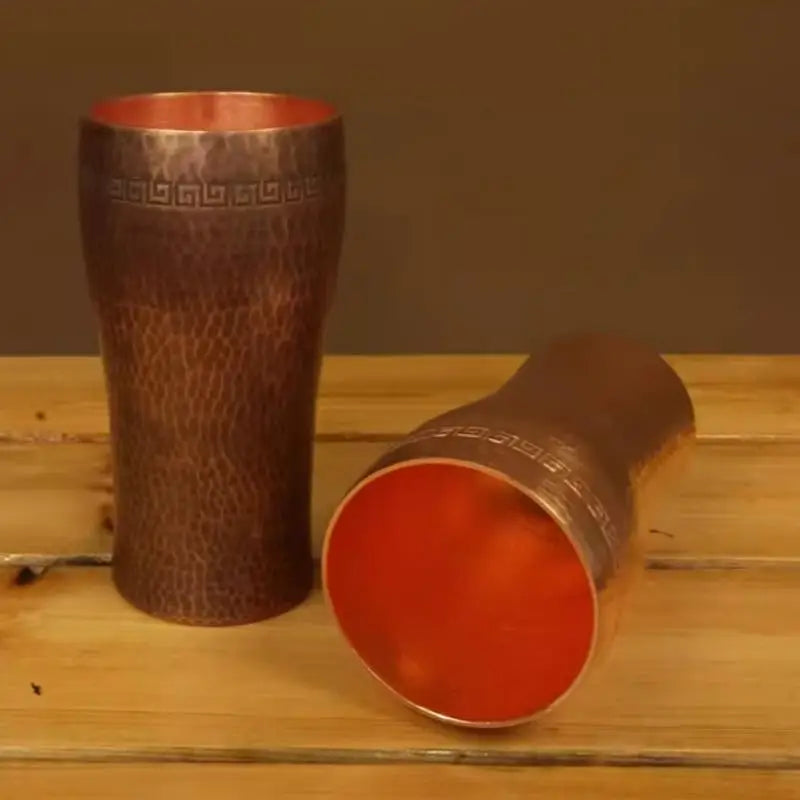 Pure Copper Handcrafted Hammered Mug – Coffee, Tea & Beer Copper Drinkware Mug Babs