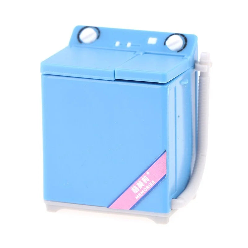 Dollhouse Miniature Washing Machine Model – ABS Doll Furniture Dollhouse Miniature Furniture Babs Blue