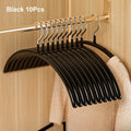 10-Pack Non-Slip Metal Clothes Hangers – Space-Saving Closet Organizer Clothes Hangers Babs Black 10Pcs