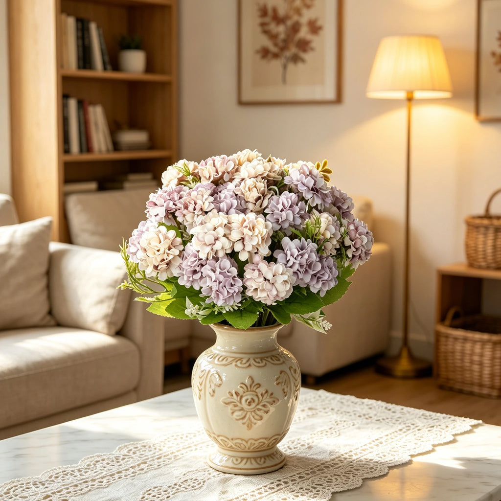 Silk Hydrangea Artificial Flowers – Wedding & Home Décor Artificial Silk Flowers Babs