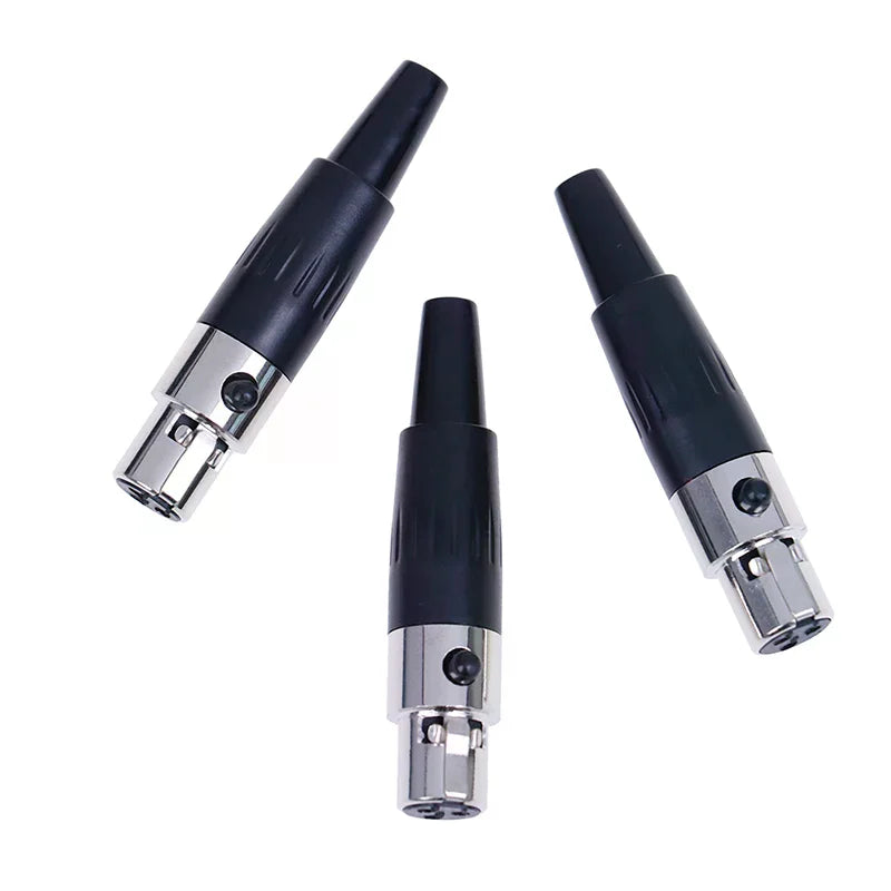 XLR 3-Pin Female Mini TA3F Mic Connector for Audio Equipment Audio Connector Babs