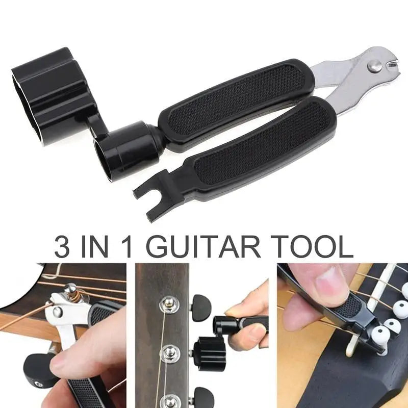 3-in-1 Guitar Peg Winder, String Cutter & Pin Puller – 2pcs Guitar String Tool Babs